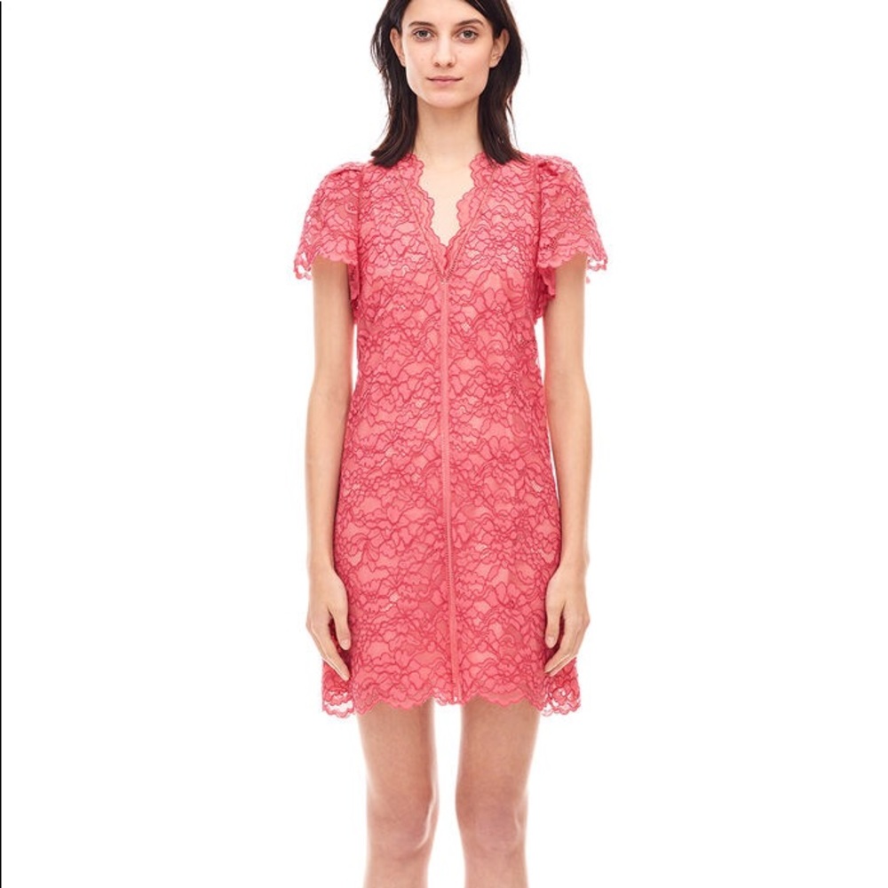 NEW Pink Lace Shift Rebecca Taylor Dress | Size 0